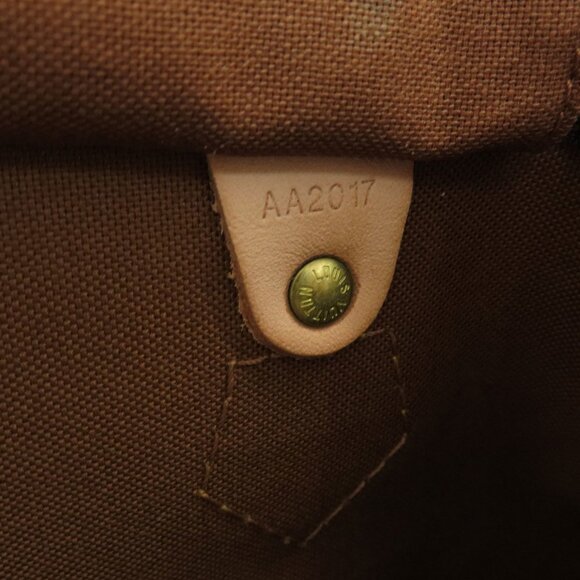 LOUIS VUITTON Brown Monogram Speedy 35 Tote Bag - Picture 6 of 11